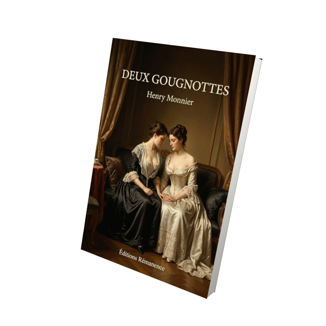 Livre Deux gougnottes par Henry Monnier - Vue 3D - Editions Remanence