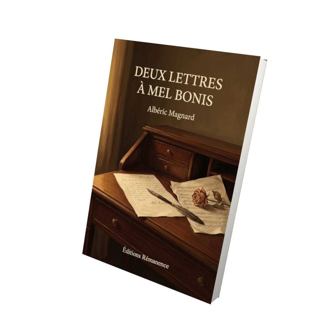 Livre Deux lettres à Mel Bonis par Albéric Magnard - Vue 3D - Editions Remanence