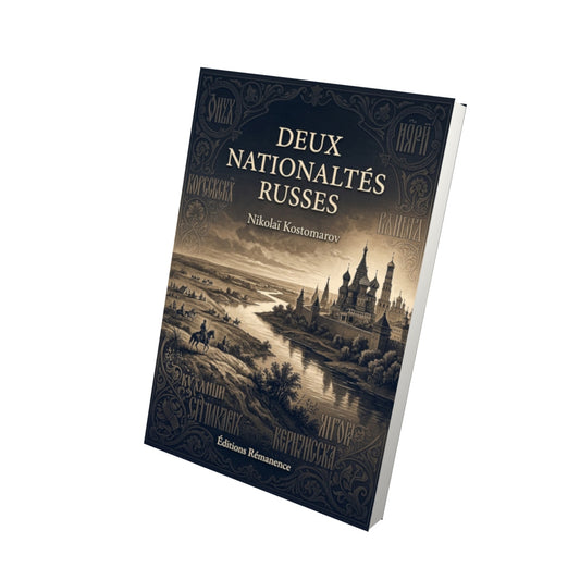 Livre Deux nationalités russes par Nikolaï Kostomarov - Vue 3D - Editions Remanence