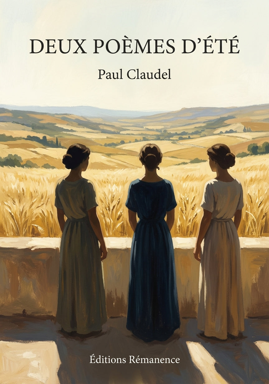 Livre Deux Poèmes d’été par Paul Claudel - Couverture - Editions Remanence