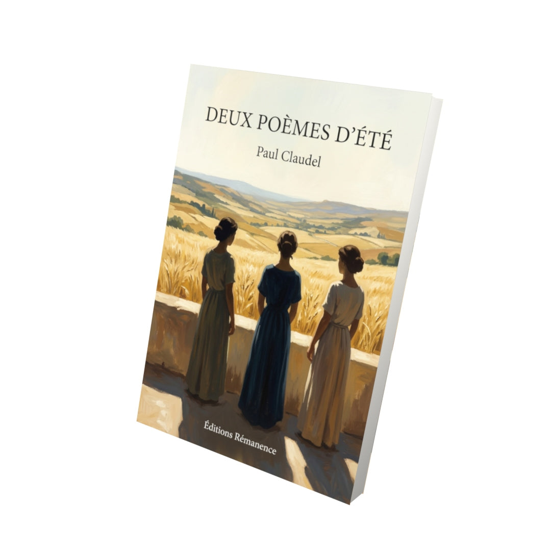 Livre Deux Poèmes d’été par Paul Claudel - Vue 3D - Editions Remanence
