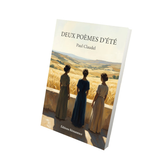 Livre Deux Poèmes d’été par Paul Claudel - Vue 3D - Editions Remanence
