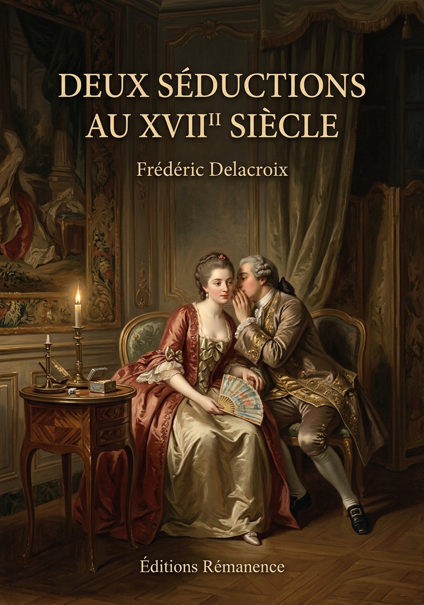 Livre Deux séductions au XVIII siècle par Frédéric Delacroix - Couverture - Editions Remanence