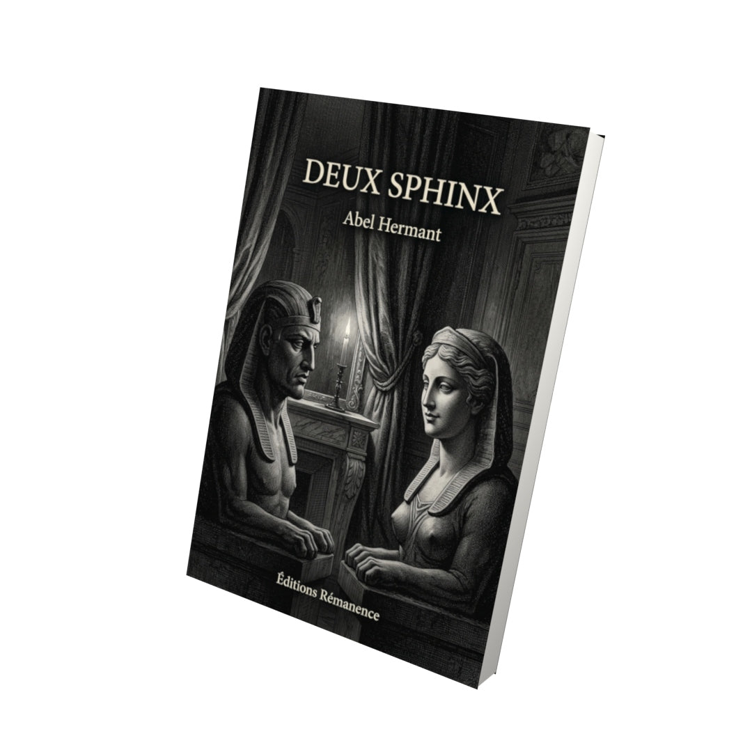 Livre Deux Sphinx par Abel Hermant - Vue 3D - Editions Remanence