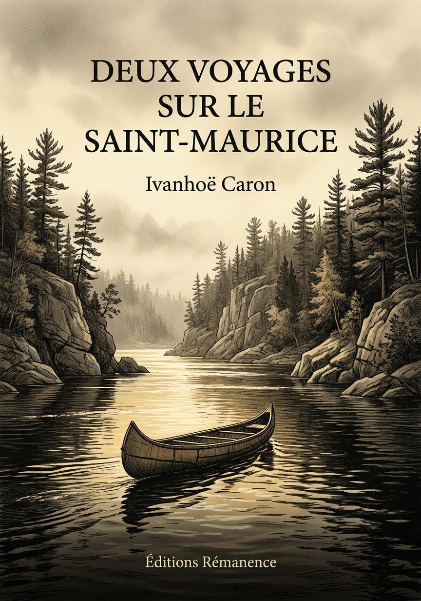 Livre Deux voyages sur le Saint-Maurice par Ivanhoë Caron - Couverture - Editions Remanence