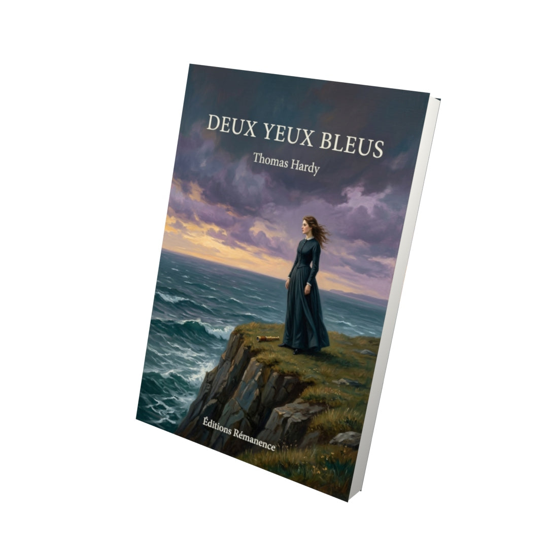 Livre Deux yeux bleus par Thomas Hardy - Vue 3D - Editions Remanence