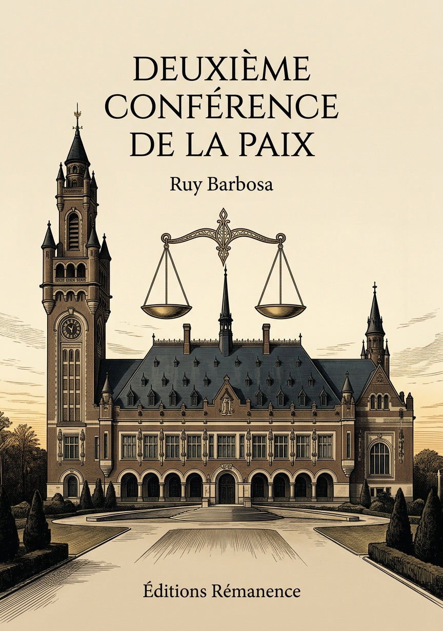 Livre Deuxième conférence de la paix par Ruy Barbosa - Couverture - Editions Remanence