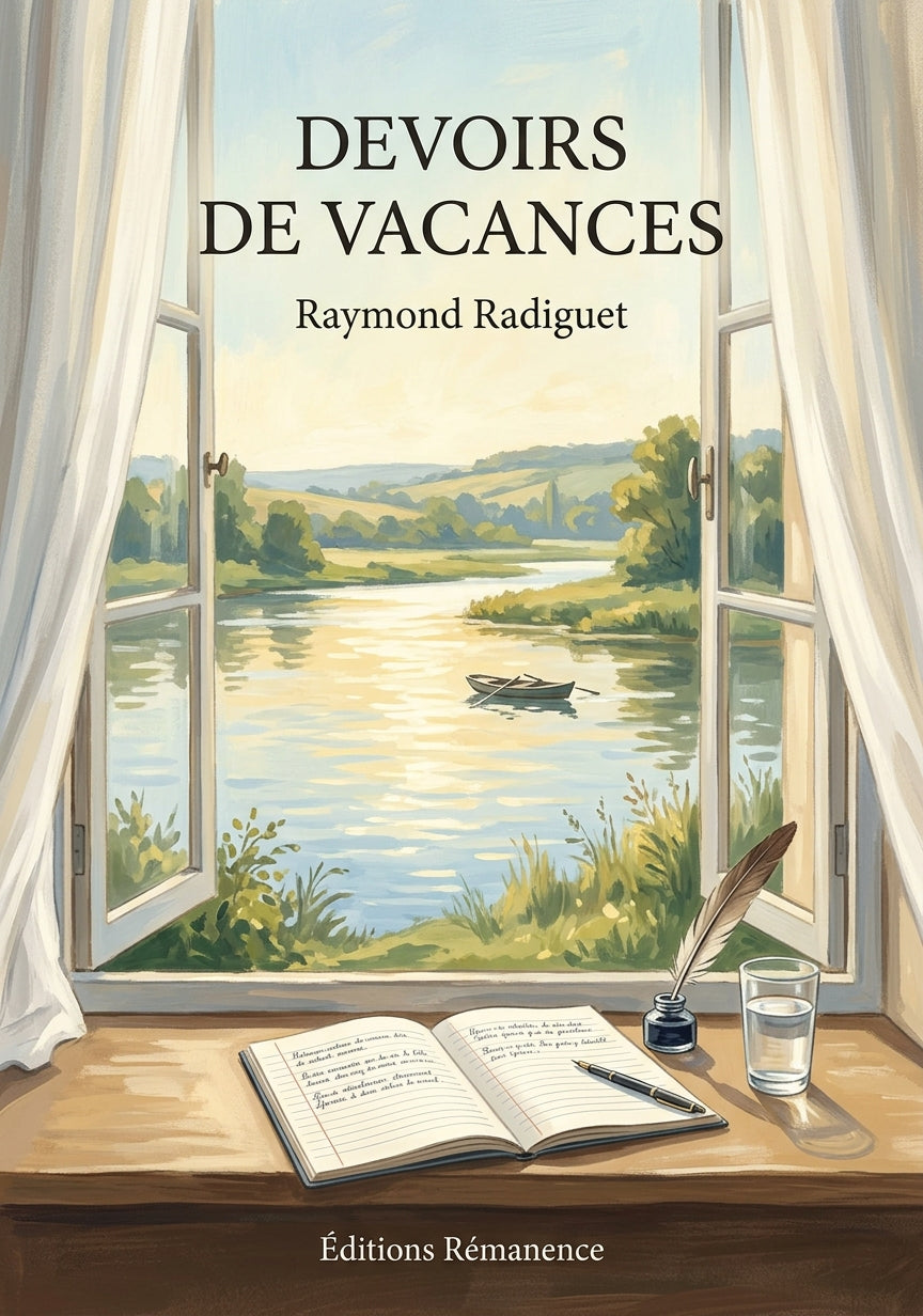 Livre Devoirs de vacances par Raymond Radiguet - Couverture - Editions Remanence
