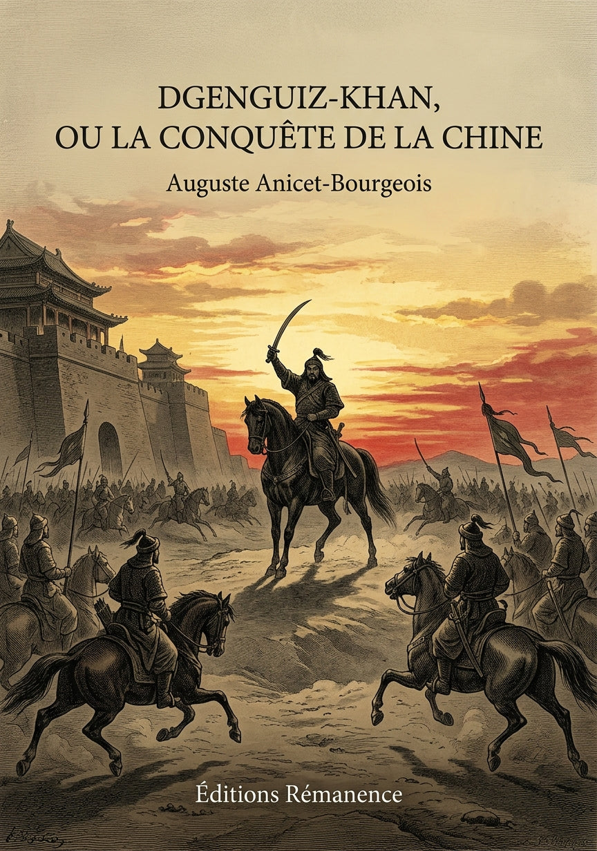 Livre Dgenguiz-Khan, ou La conquête de la Chine par Auguste Anicet-Bourgeois - Couverture - Editions Remanence