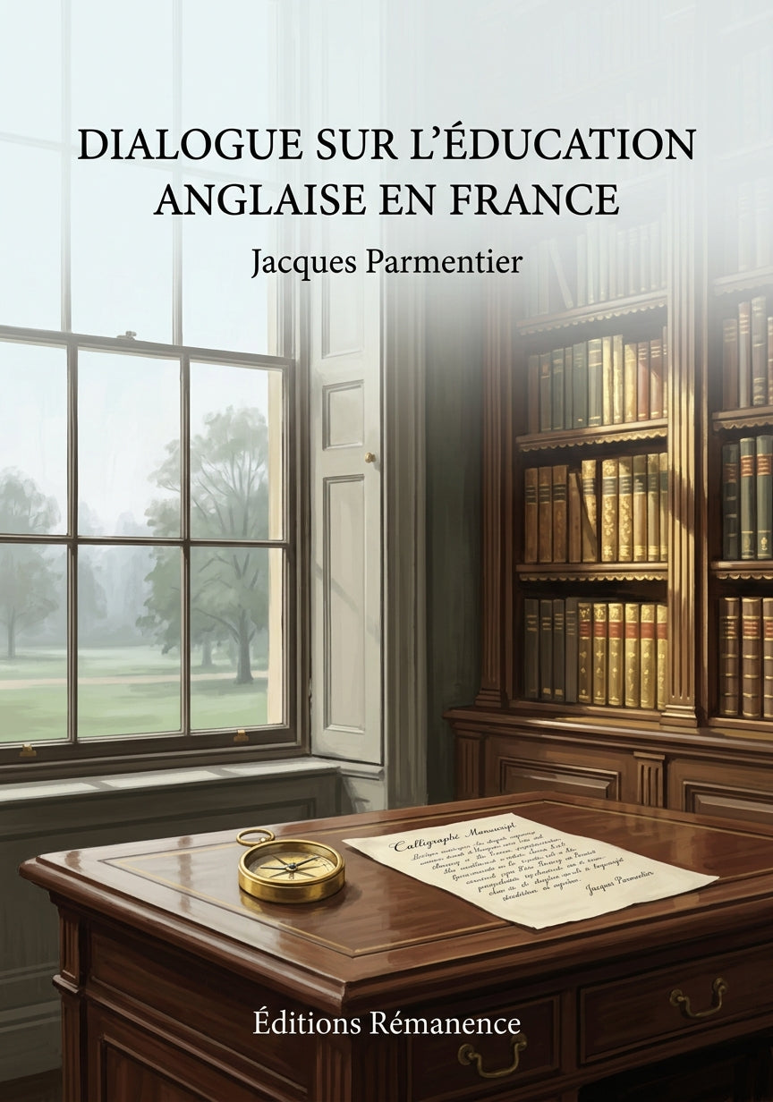 Livre Dialogue sur l’Éducation Anglaise en France par Jacques Parmentier - Couverture - Editions Remanence