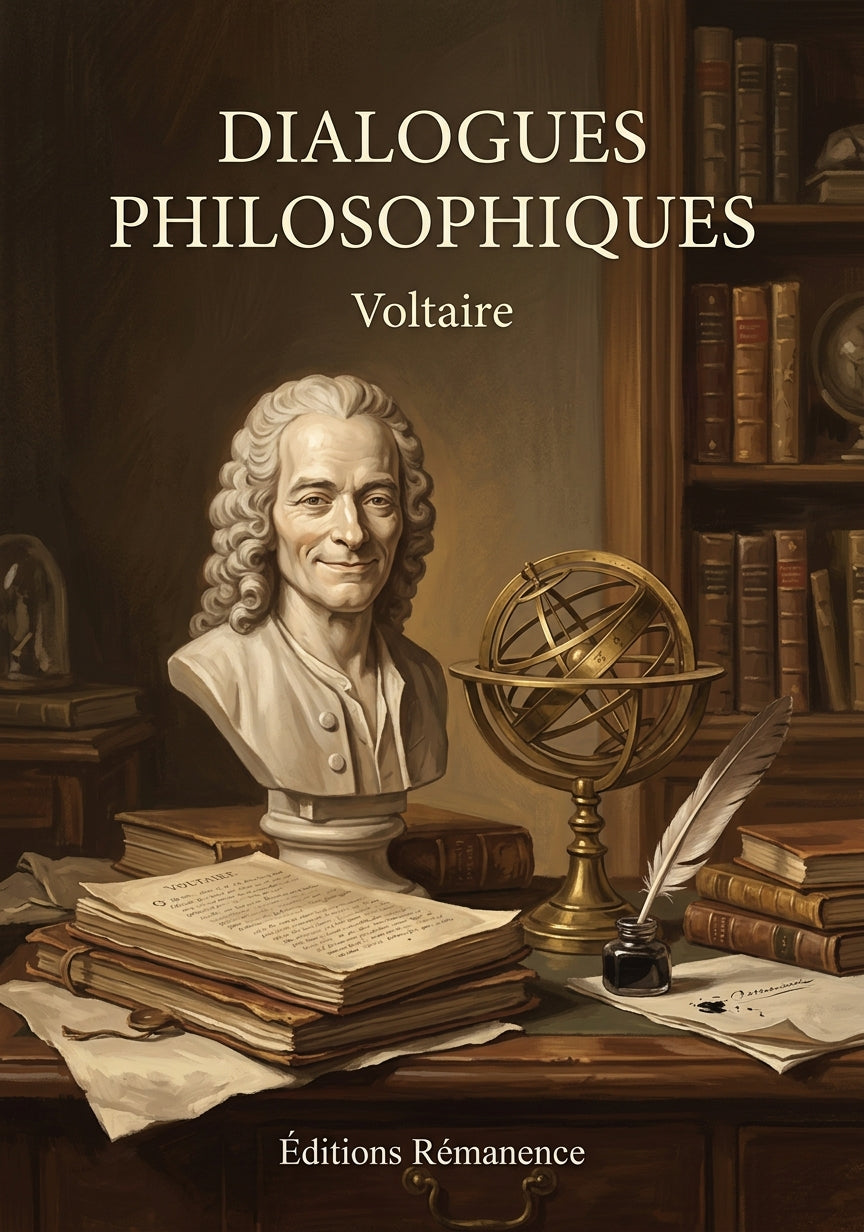 Livre Dialogues philosophiques par Voltaire - Couverture - Editions Remanence