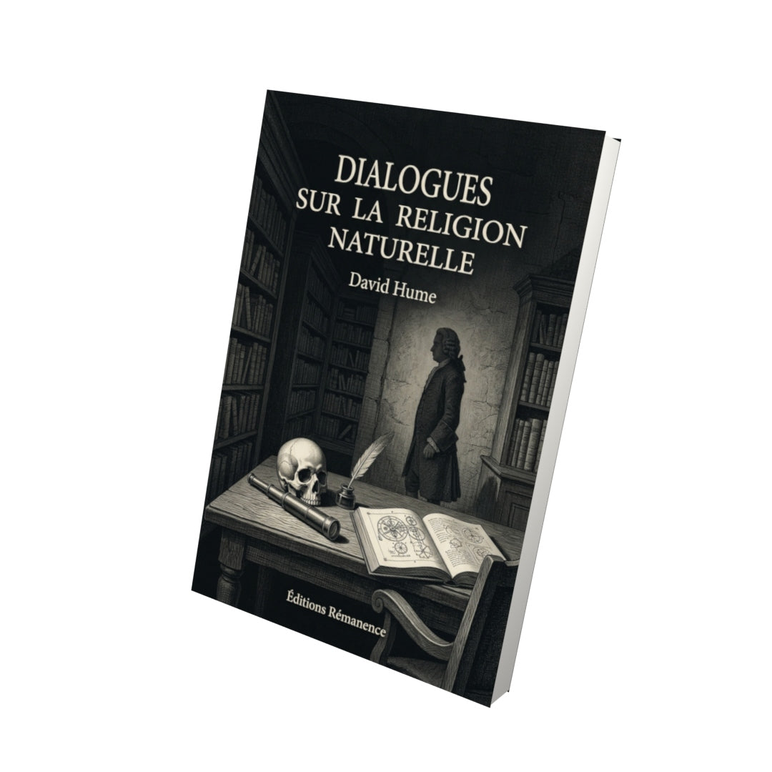 Livre Dialogues sur la religion naturelle par David Hume - Vue 3D - Editions Remanence