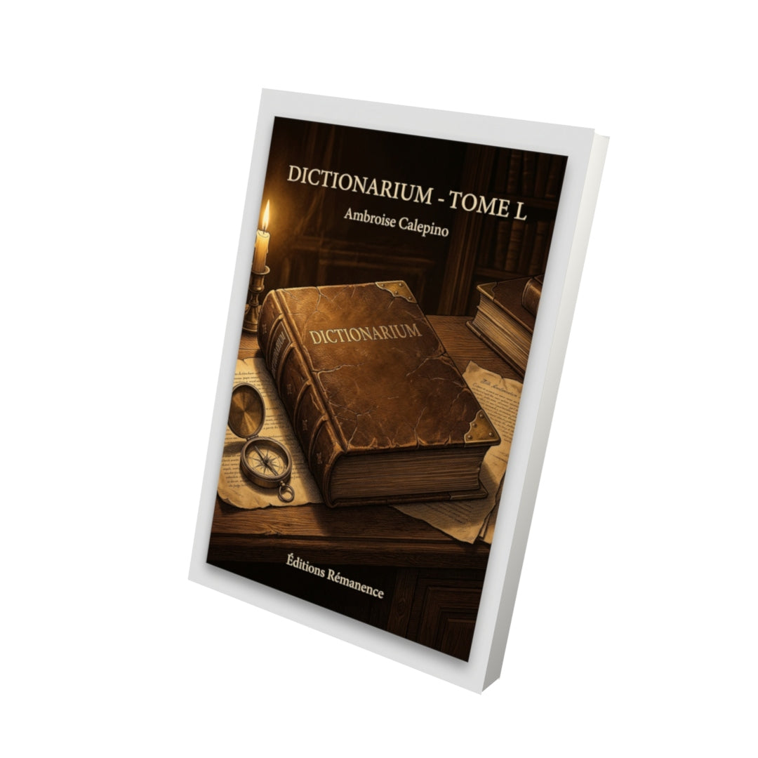 Livre Dictionarium - Tome L par Ambroise Calepino - Vue 3D - Editions Remanence
