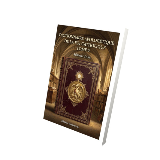 Livre Dictionnaire apologétique de la foi catholique Tome 5 - Adhémar d'Alès - Vue 3D - Editions Remanence