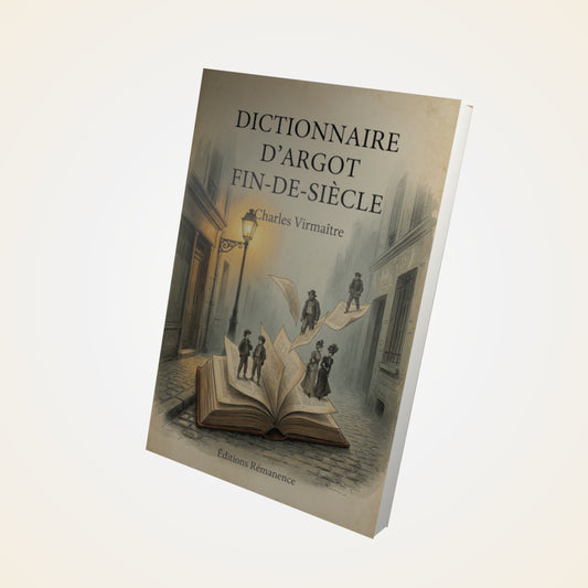 Livre Dictionnaire d'argot fin-de-siècle - Charles Virmaître - Couverture 3D