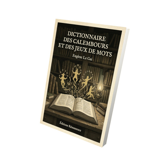 Livre Dictionnaire des calembours et des jeux de mots - Eugène Le Gai - Vue 3D - Editions Remanence