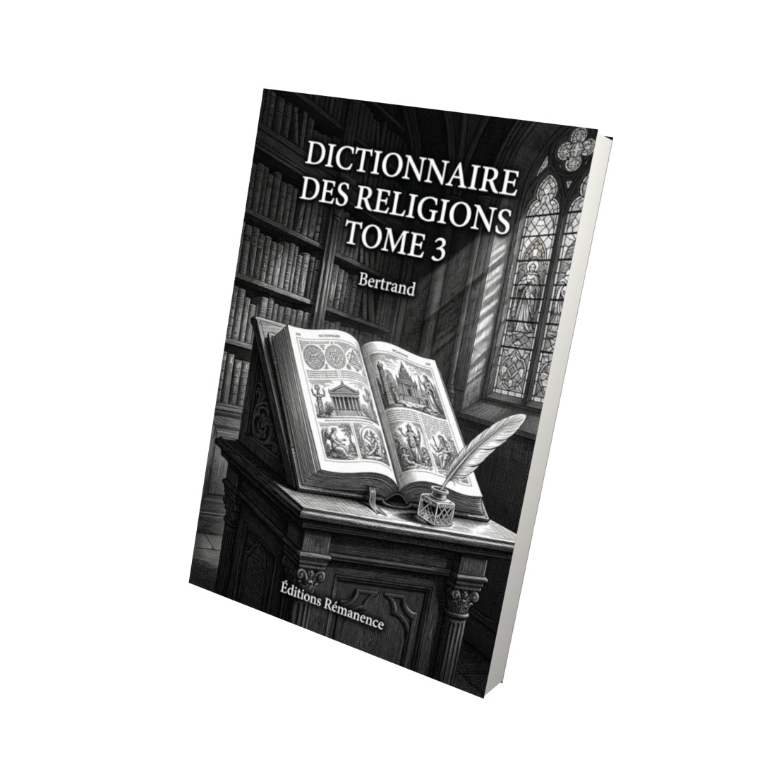 Livre Dictionnaire des religions Tome 3 - Bertrand - Vue 3D - Editions Remanence