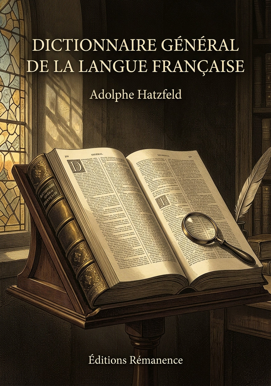 Livre Dictionnaire général de la langue française par Adolphe Hatzfeld - Couverture - Editions Remanence