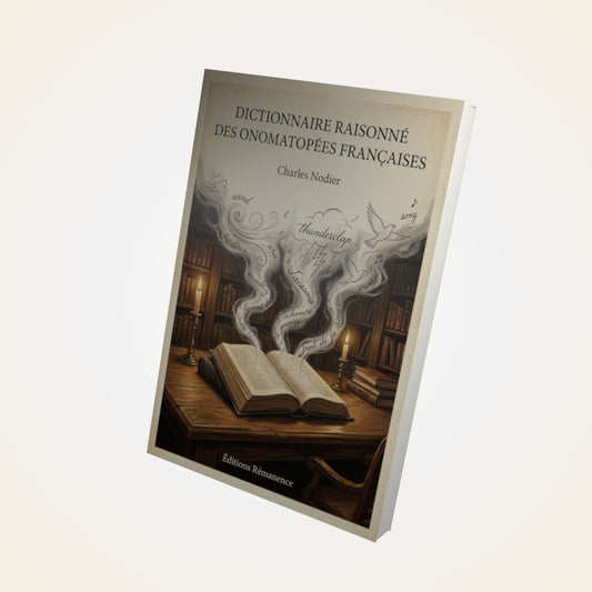 Livre Dictionnaire raisonné des onomatopées françaises - Charles Nodier - Couverture 3D