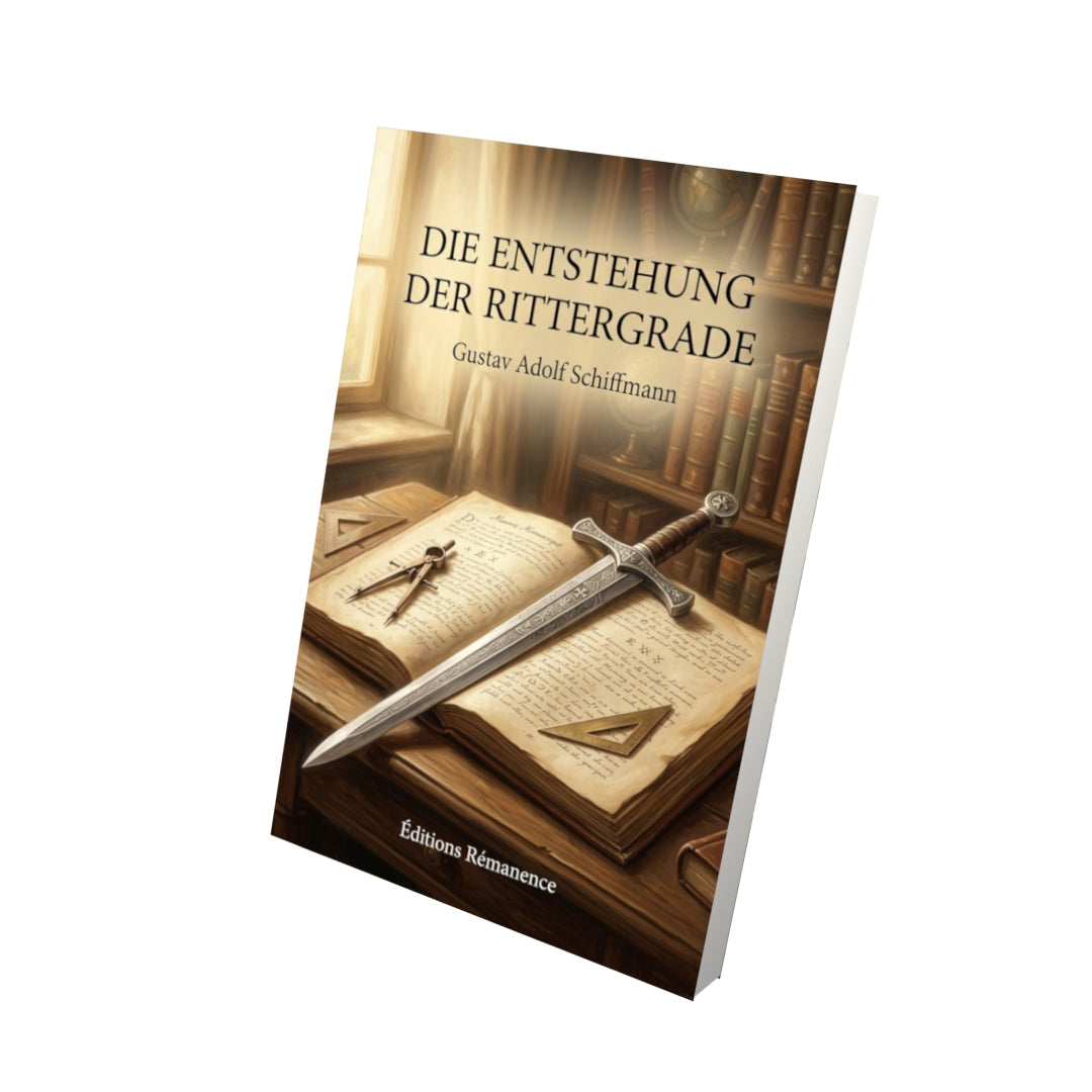 Livre Die Entstehung der Rittergrade par Gustav Adolf Schiffmann - Vue 3D - Editions Remanence