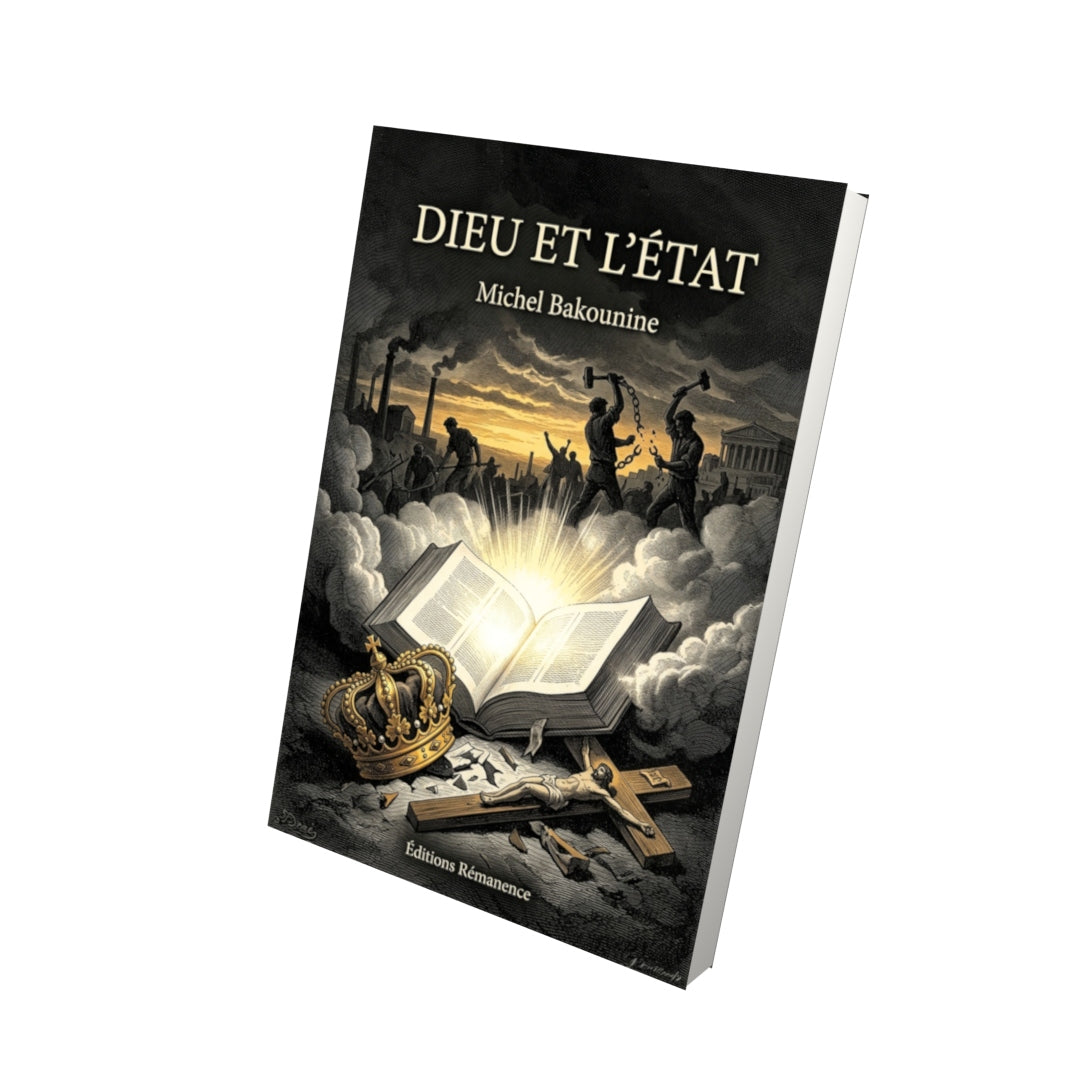 Livre Dieu et l’État par Michel Bakounine - Vue 3D - Editions Remanence