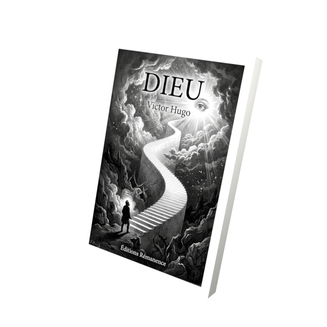 Livre Dieu par Victor Hugo - Vue 3D - Editions Remanence
