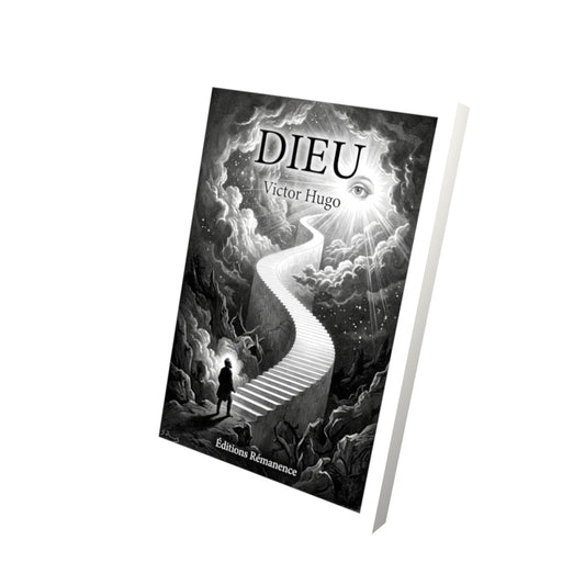 Livre Dieu par Victor Hugo - Vue 3D - Editions Remanence