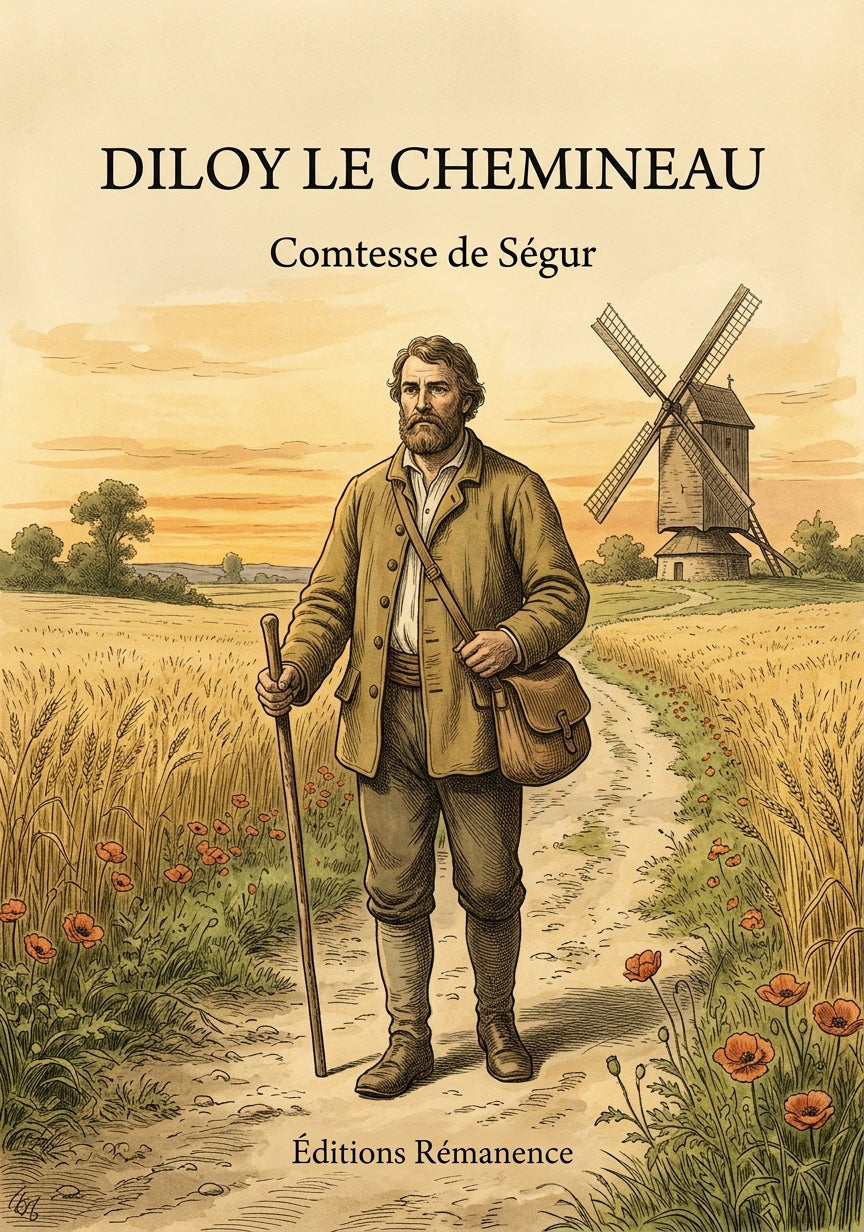 Livre Diloy le chemineau par Comtesse de Ségur - Couverture - Editions Remanence