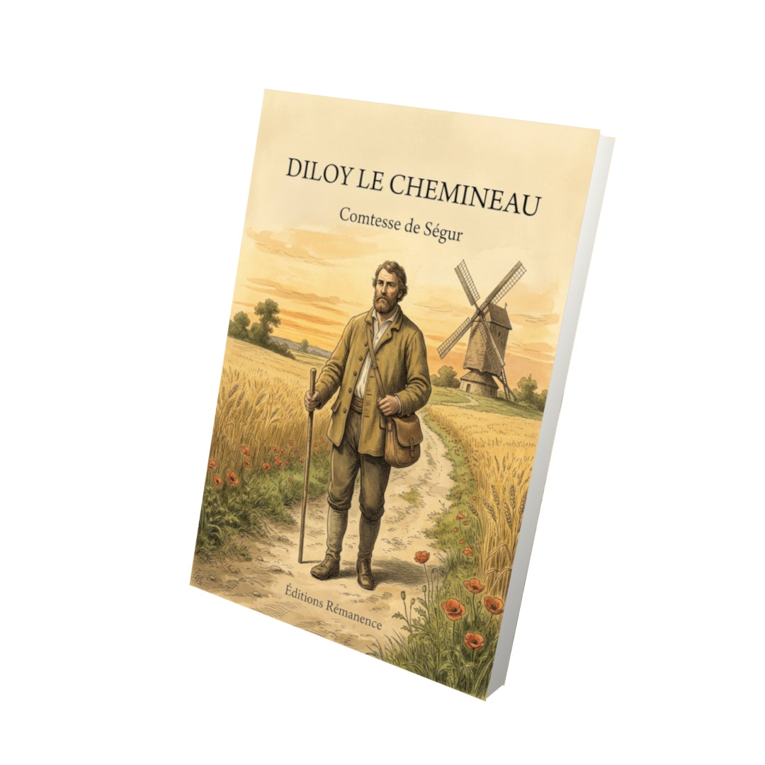 Livre Diloy le chemineau par Comtesse de Ségur - Vue 3D - Editions Remanence