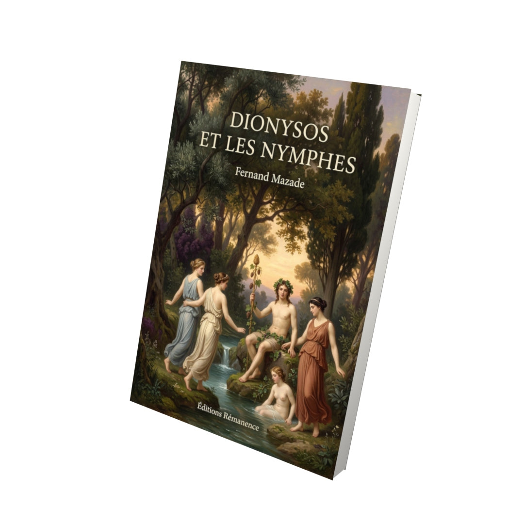 Livre Dionysos et les Nymphes par Fernand Mazade - Vue 3D - Editions Remanence