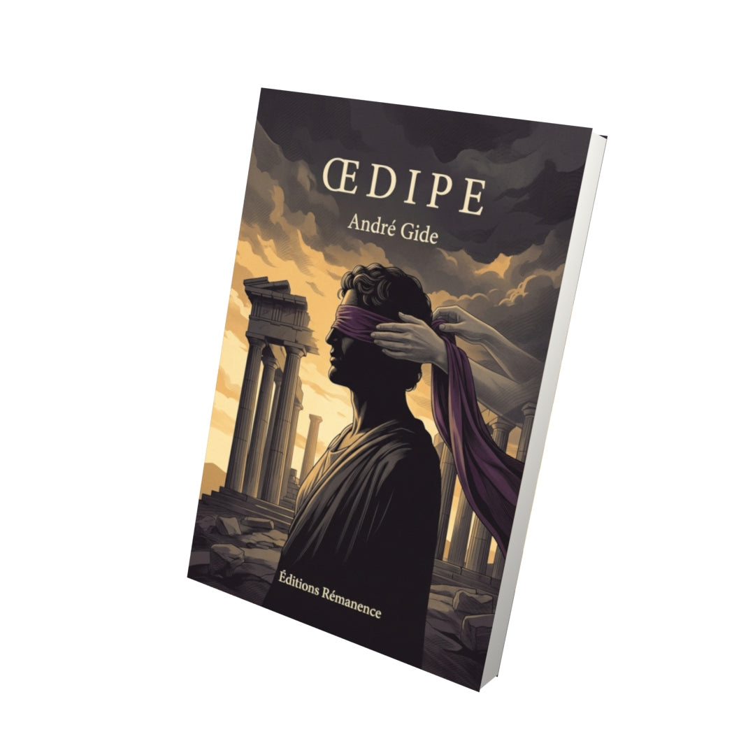 Livre Œdipe par André Gide - Vue 3D - Editions Remanence