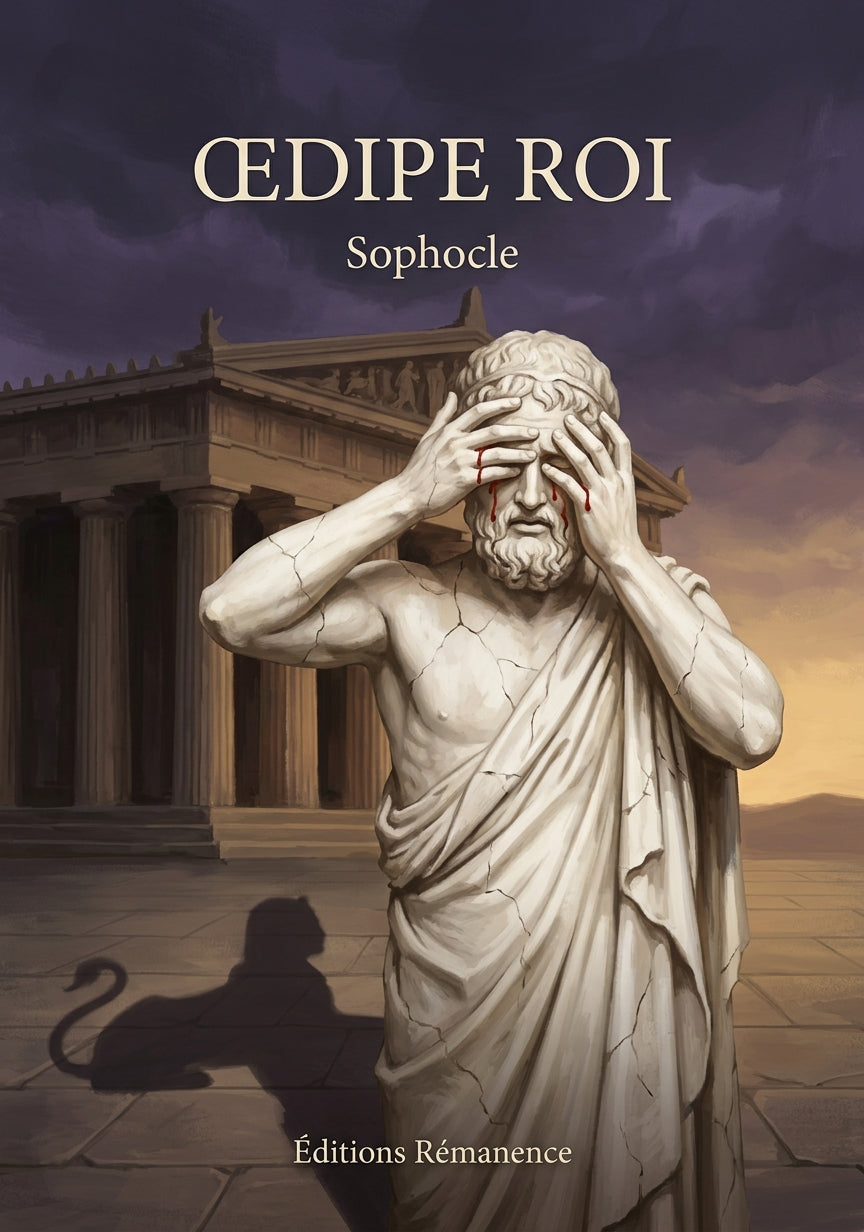Livre Dipe Roi par Sophocle - Couverture - Editions Remanence