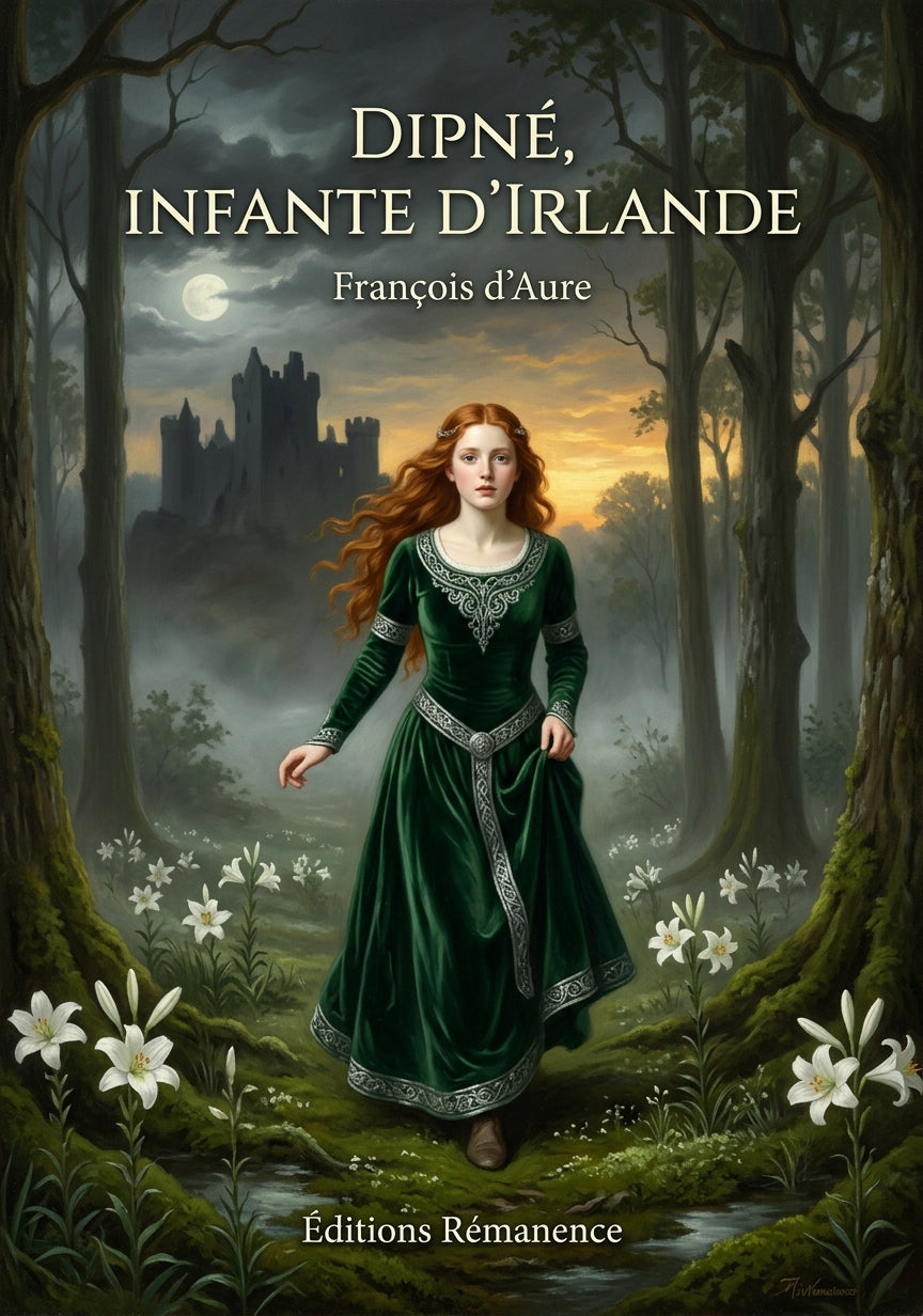 Livre Dipné, infante d’Irlande par François d’Aure - Couverture - Editions Remanence