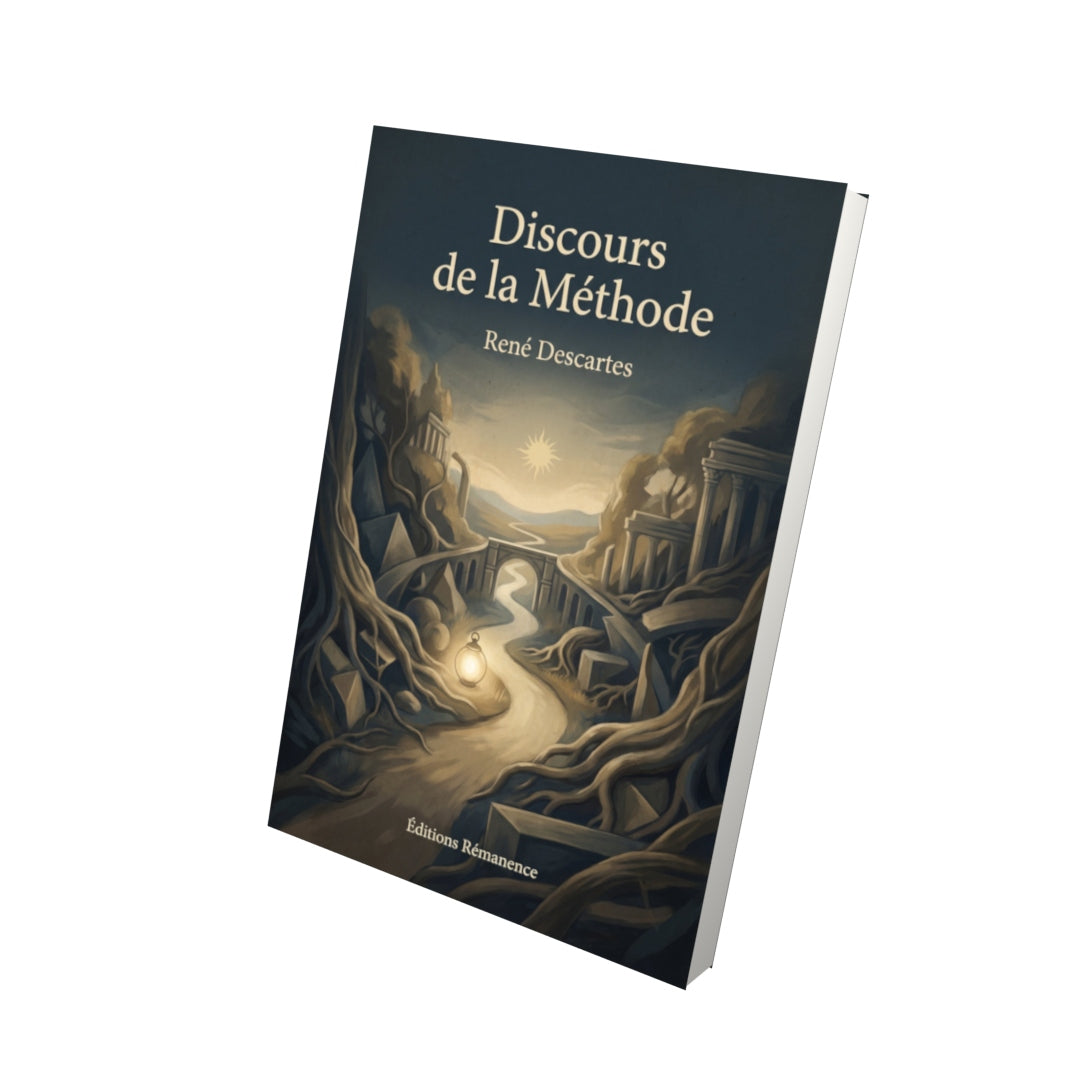 Livre Discours de la Méthode – René Descartes - Vue 3D - Editions Remanence
