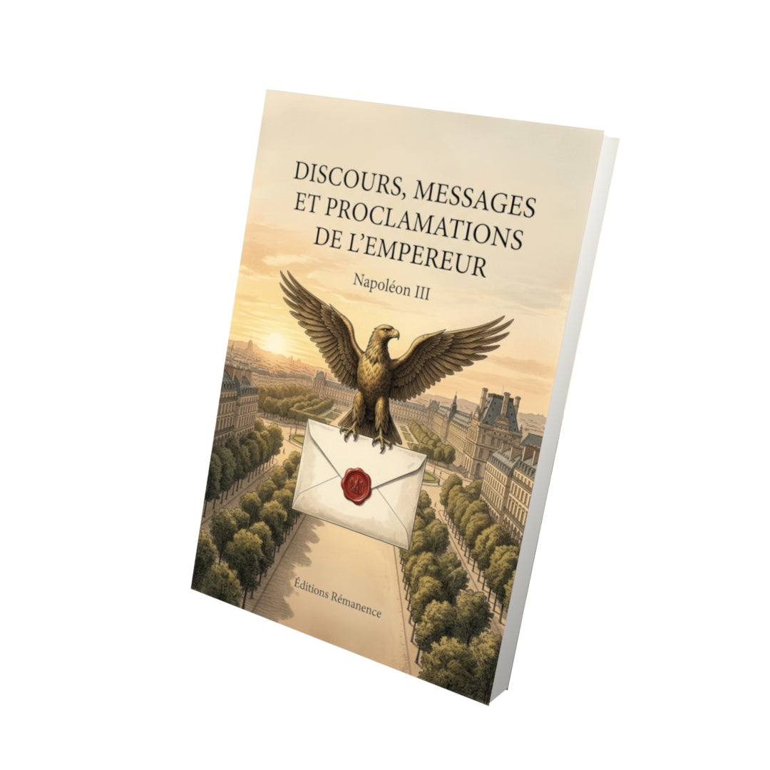 Livre Discours, messages et proclamations de l’Empereur par Napoléon III - Vue 3D - Editions Remanence