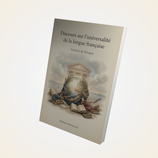 Livre Discours sur l’universalité de la langue française – Antoine de Rivarol - Couverture 3D