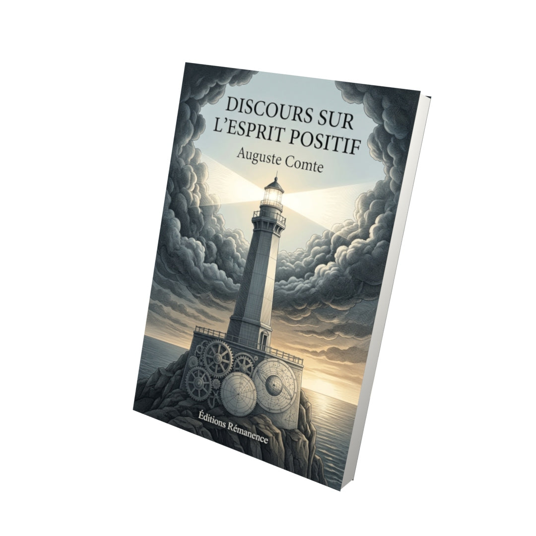 Livre Discours sur l’esprit positif par Auguste Comte - Vue 3D - Editions Remanence