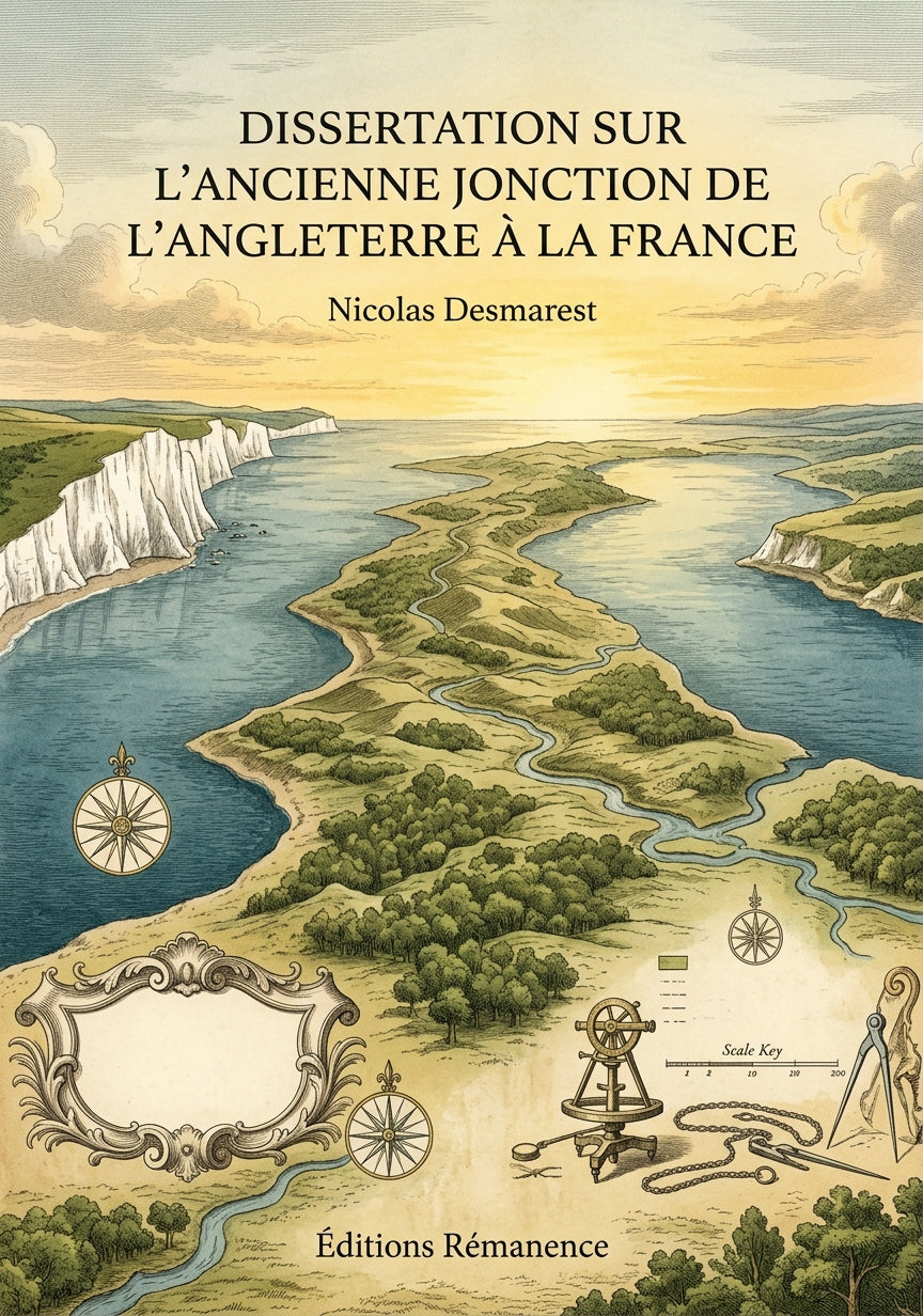 Livre Dissertation sur l’ancienne jonction de l’Angleterre à la France par Nicolas Desmarest - Couverture - Editions Remanence