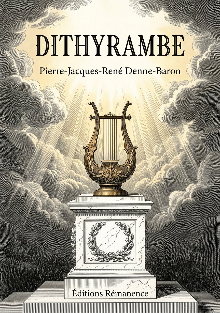 Livre Dithyrambe par Pierre-Jacques-René Denne-Baron - Couverture - Editions Remanence