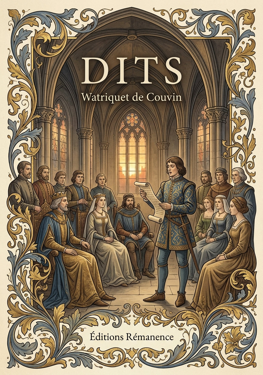 Livre Dits par Watriquet de Couvin - Couverture - Editions Remanence