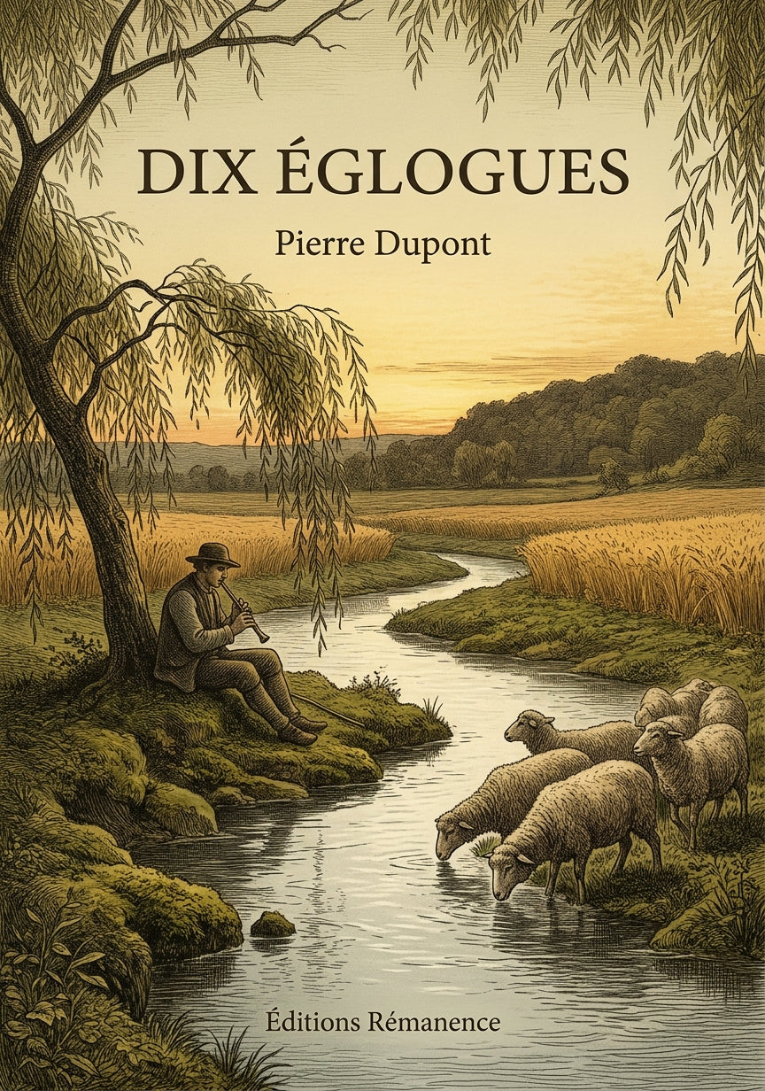 Livre Dix Églogues par Pierre Dupont - Couverture - Editions Remanence