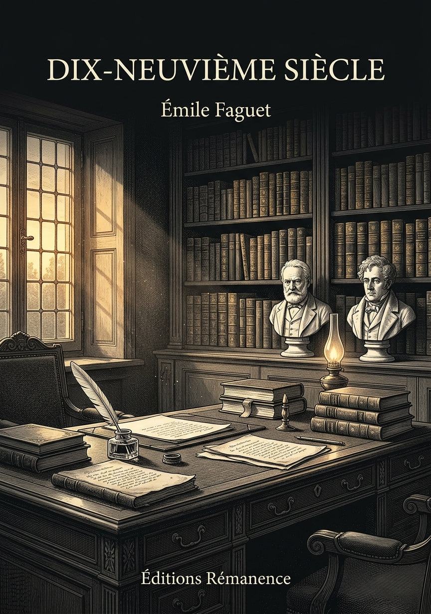 Livre Dix-neuvième Siècle par Émile Faguet - Couverture - Editions Remanence
