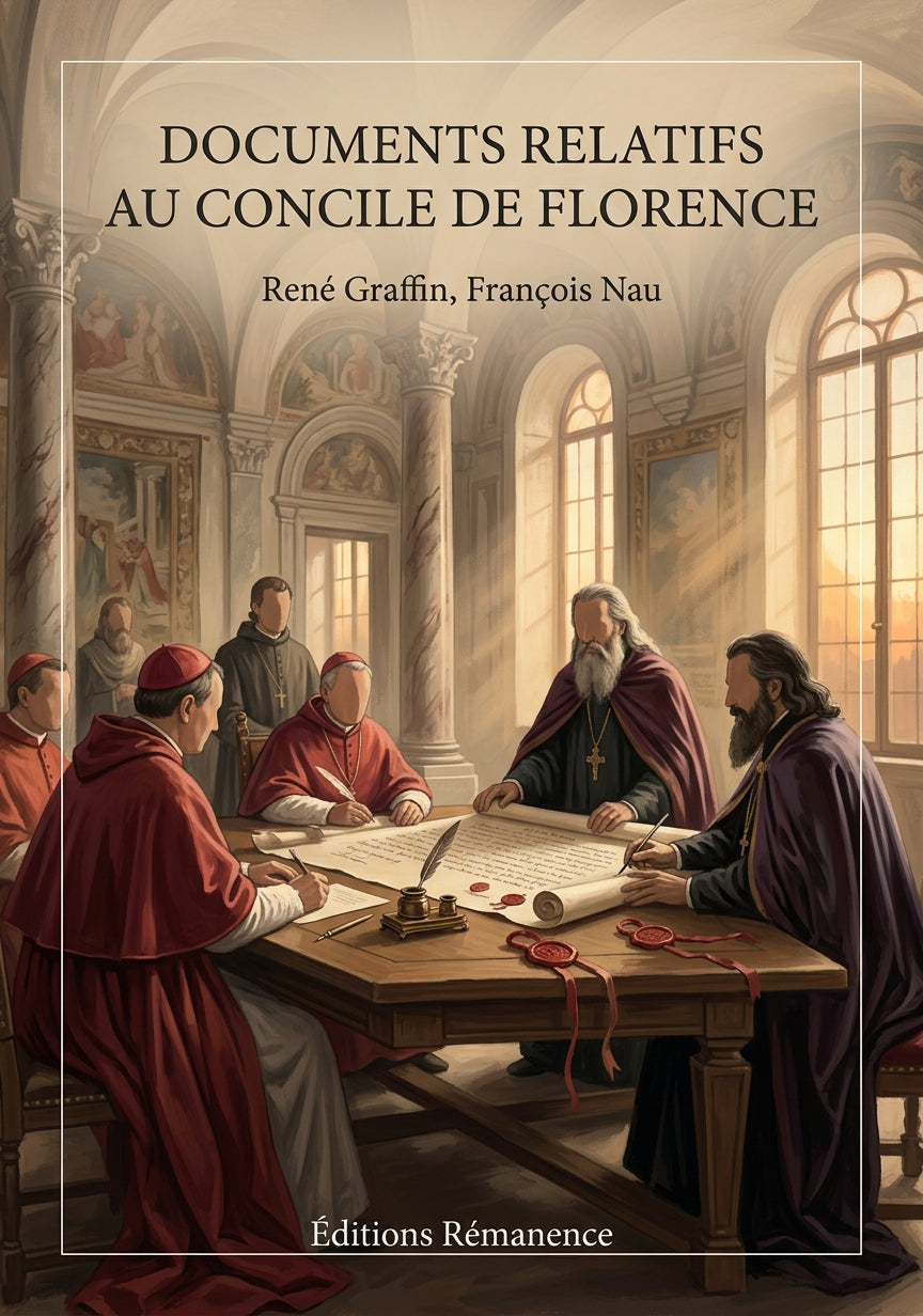 Livre Documents relatifs au Concile de Florence par René Graffin, François Nau - Couverture - Editions Remanence
