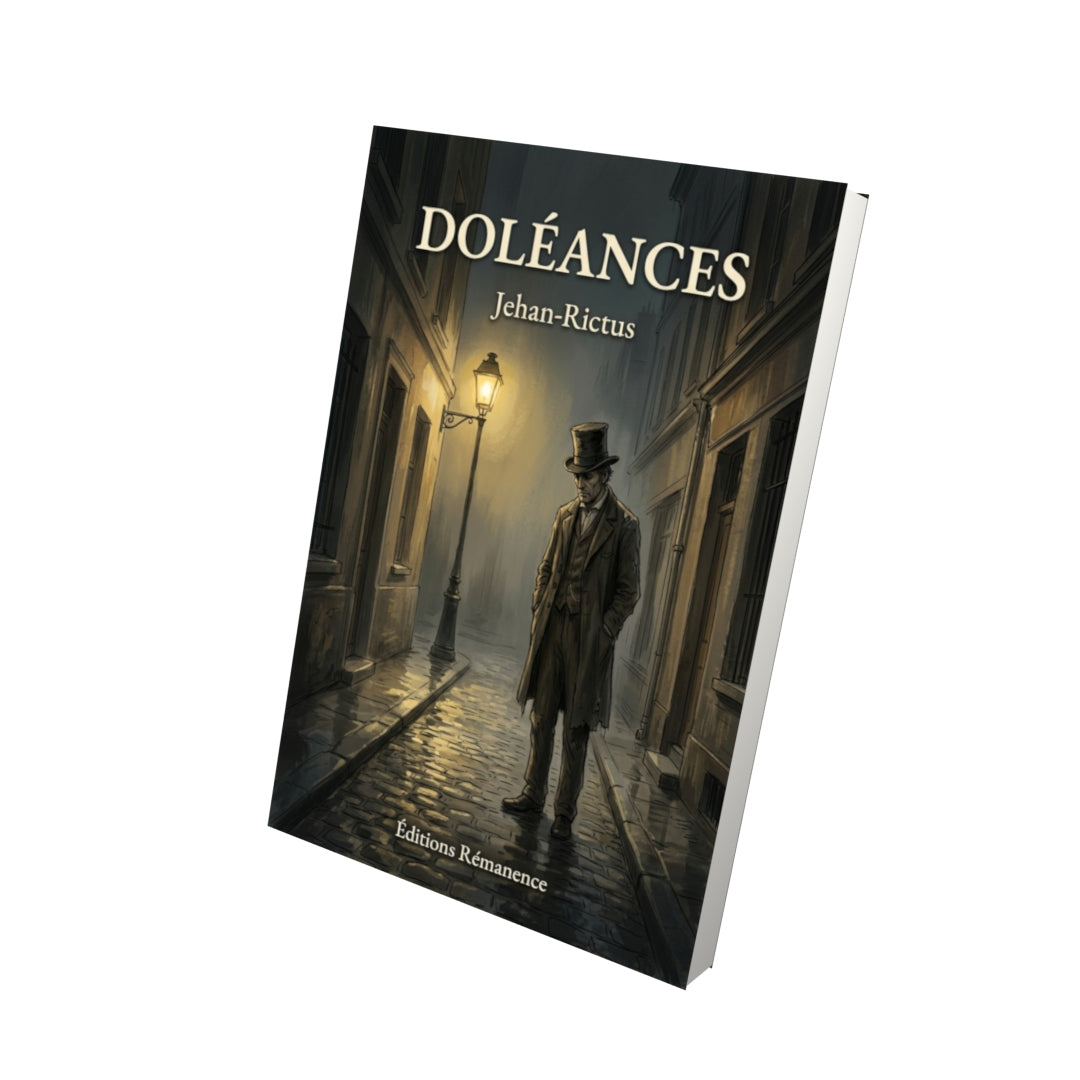 Livre Doléances par Jehan-Rictus - Vue 3D - Editions Remanence
