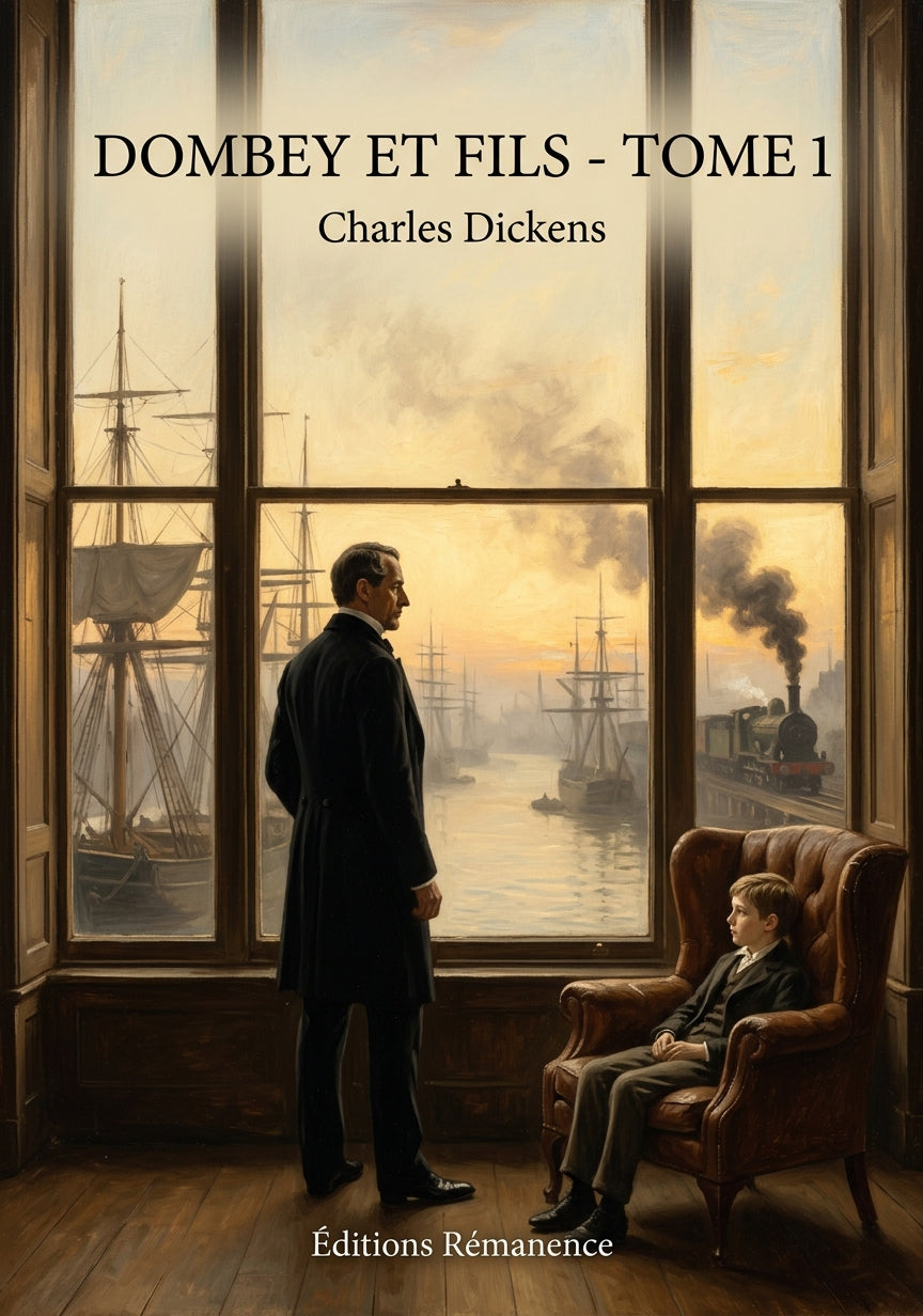 Livre Dombey et fils - Tome 1 par Charles Dickens - Couverture - Editions Remanence