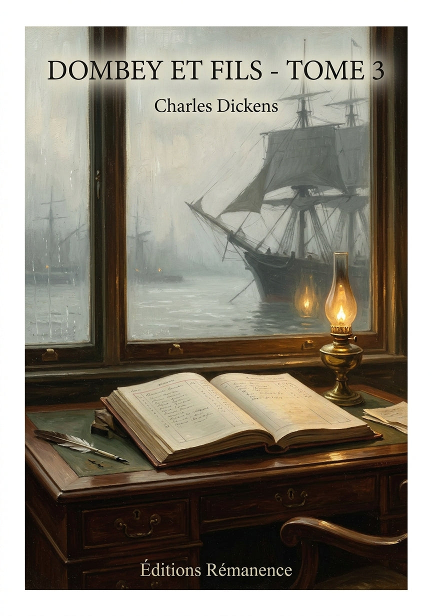 Livre Dombey et fils - Tome 3 par Charles Dickens - Couverture - Editions Remanence