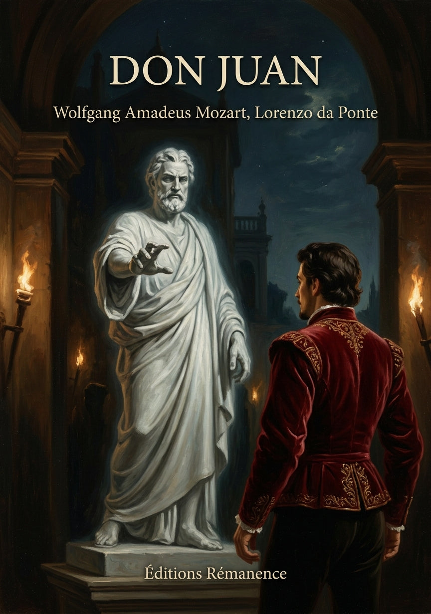 Livre Don Juan par Wolfgang Amadeus Mozart, Lorenzo da Ponte - Couverture - Editions Remanence