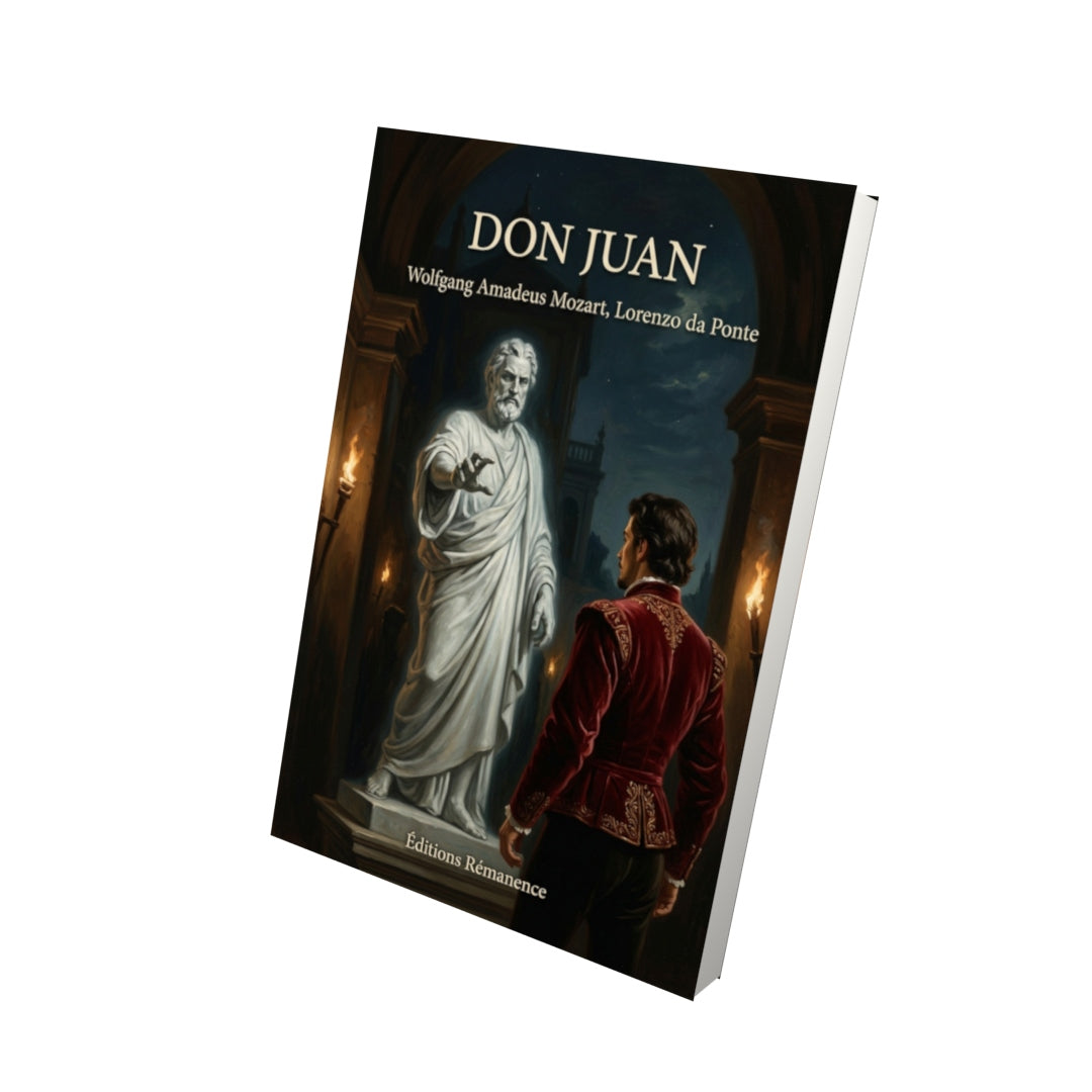 Livre Don Juan par Wolfgang Amadeus Mozart, Lorenzo da Ponte - Vue 3D - Editions Remanence