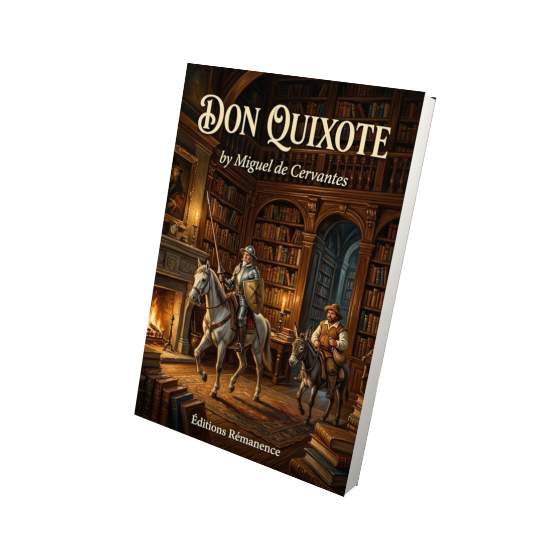 Livre Don Quixote – Miguel de Cervantes - Vue 3D - Editions Remanence