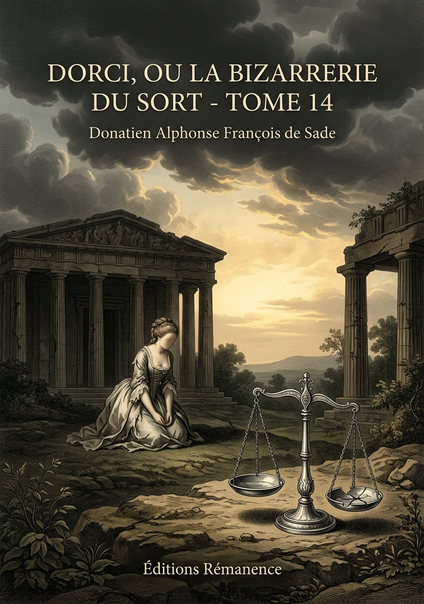 Livre Dorci, ou la Bizarrerie du sort - Tome 14 par Donatien Alphonse François de Sade - Couverture - Editions Remanence